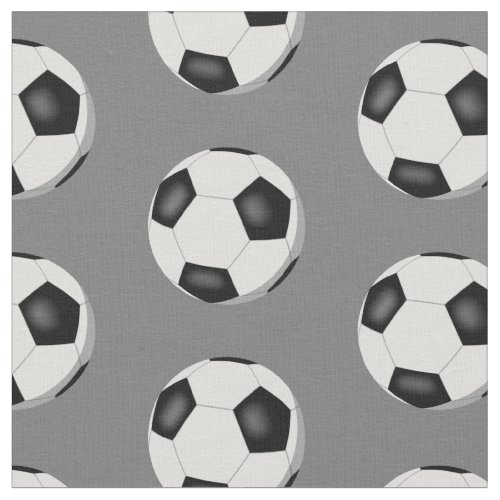 soccer balls pattern on gray or any color sports fabric