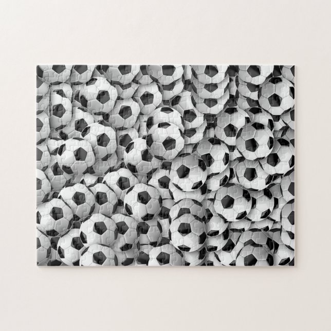 Soccer Balls Photo Puzzle (Horizontal)
