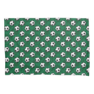 Soccer balls pillow case