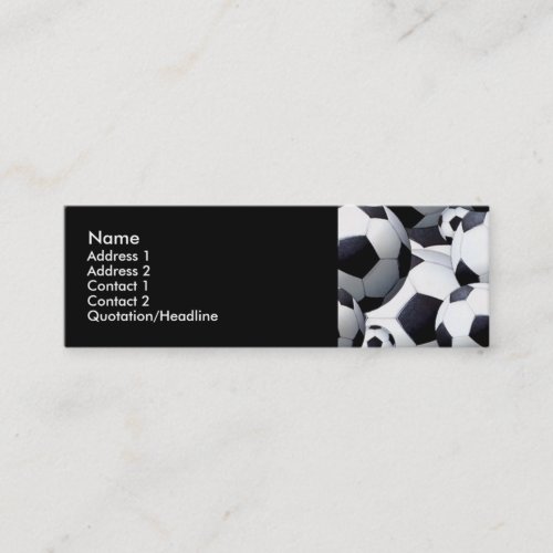 Soccer Balls Profile Cards Business Card Template
