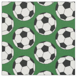 Soccer Balls Sports Green Fabric