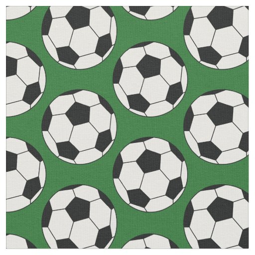 Soccer Balls Sports Green Fabric