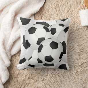 Soccer Balls Throw Pillow