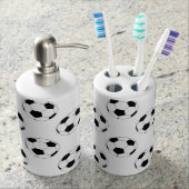 Soccer balls Toothbrush holder & Soap Dispenser (Front)