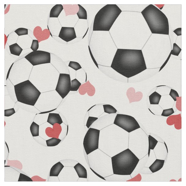 Soccer Ball Pattern Fabric Zazzle