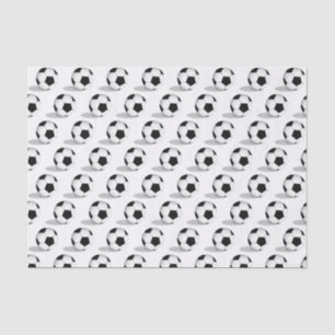 Soccer Balls with shadows Tissue Paper