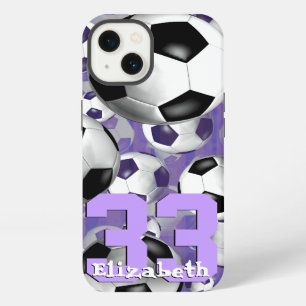 Soccer Ballz! Girls soccer player jersey number iPhone 13 Case