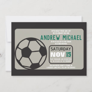 SOCCER Bar Mitzvah Invitation
