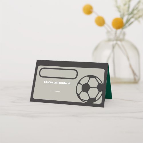 SOCCER Bar Mitzvah Seating Table Escort Card