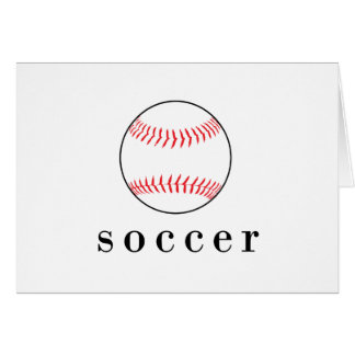 Soccer Baseball Funny Hilarious Sports T-Shirt Cards