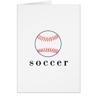 Soccer Baseball Funny Hilarious Sports T-Shirt Cards