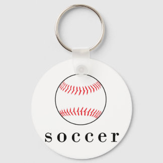 Soccer Baseball Funny Hilarious Sports T-Shirt Keychain