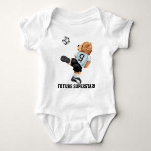 Soccer Bear Baby Bodysuit