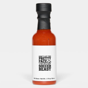 Soccer Beast Pretty Face Vintage Typography Shirt_ Hot Sauces