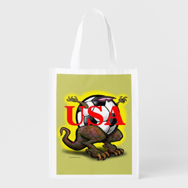 Soccer Beast Reusable Grocery Bag (Front)