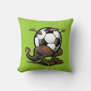 Soccer Beast Throw Pillow