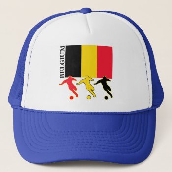Soccer Belgium Trucker Hat by nitsupak at Zazzle