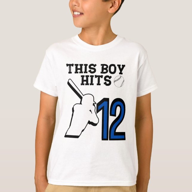Soccer Birthday - 12 Year Old Boy - 12th Birthday T-Shirt (Front)