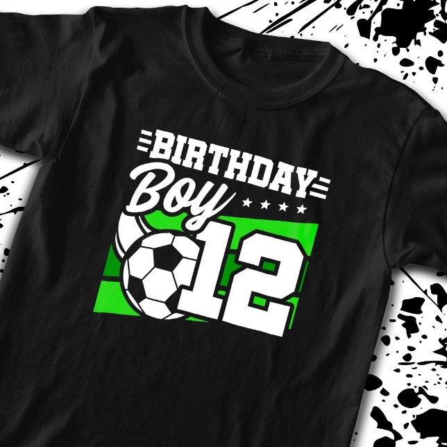 Soccer Birthday - 12 Year Old Boy - 12th Birthday T-Shirt (Creator Uploaded)