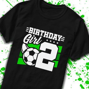 Soccer Birthday - 2 Year Old Girl - 2nd Birthday T-Shirt
