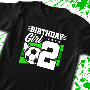 Soccer Birthday - 2 Year Old Girl - 2nd Birthday T-Shirt
