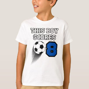 Soccer Birthday - 8 Year Old Boy - 8th Birthday T-Shirt