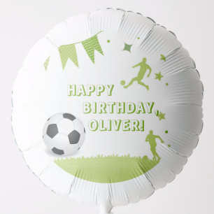 Soccer Birthday Balloon Sports Green Party Decors