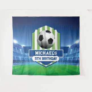Soccer Birthday banner backdrop