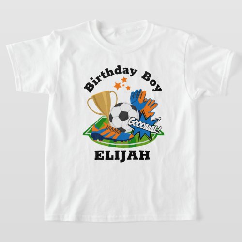Soccer Birthday Boy Sports Birthday Shirt