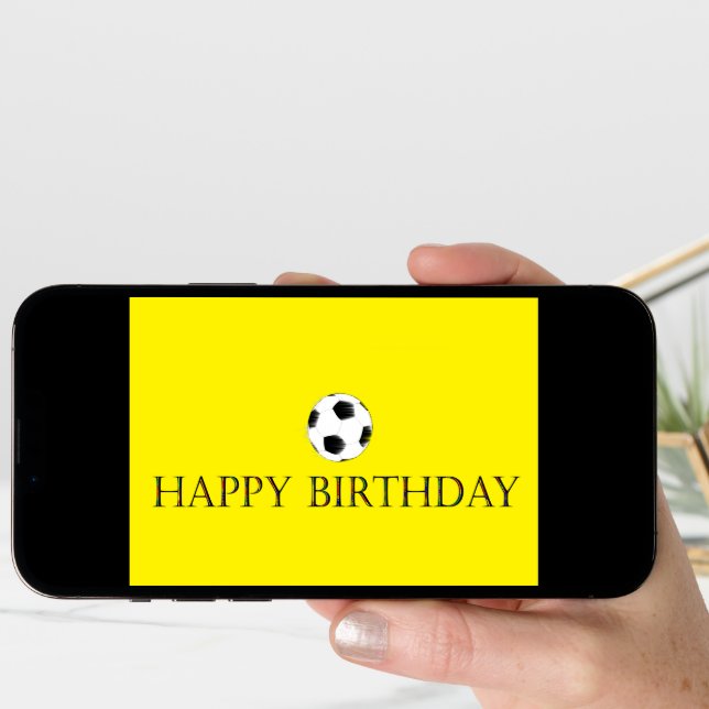 Soccer Birthday Card (Front Digital)