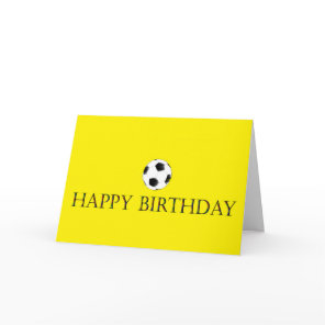 Soccer Birthday Card