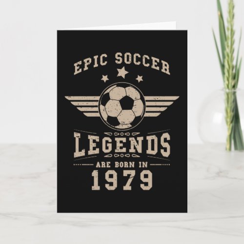 Soccer Birthday Gift Born In 1972 Card