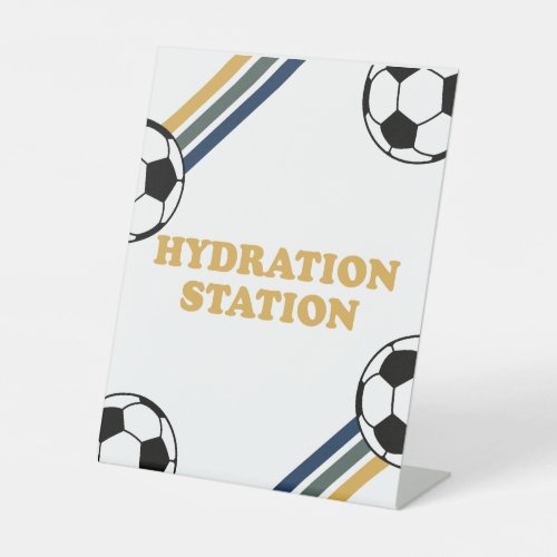 Soccer Birthday Hydration Station drink Sign