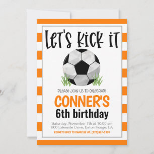 Soccer Birthday Invitation