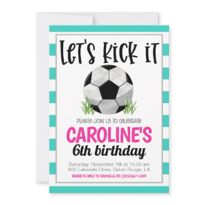 Soccer Birthday Invitation