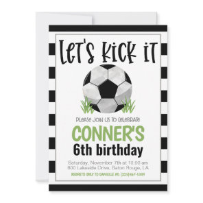 Soccer Birthday Invitation