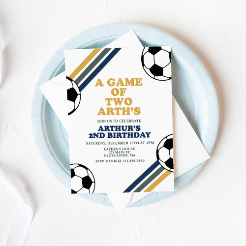 Soccer Birthday Invitation