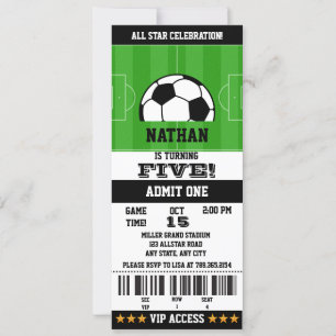 Soccer Birthday Invitation