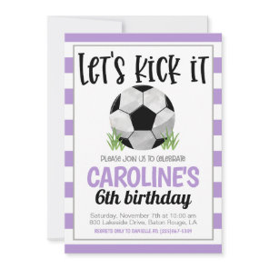Soccer Birthday Invitation