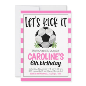 Soccer Birthday Invitation