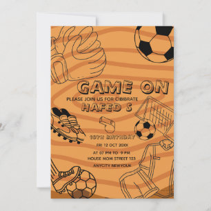 Soccer Birthday Invitation, Editable Soccer Party Invitation