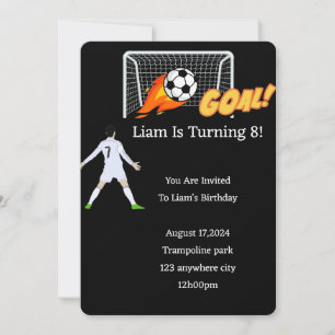 SOCCER BIRTHDAY INVITATION FOR BOYS