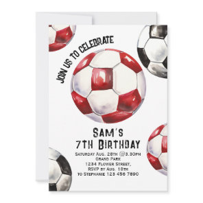 Soccer Birthday Invitation - Soccer Party