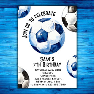 Soccer Birthday Invitation - Soccer Party