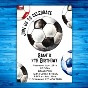 Soccer Birthday Invitation - Soccer Party