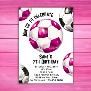 Soccer Birthday Invitation - Soccer Party