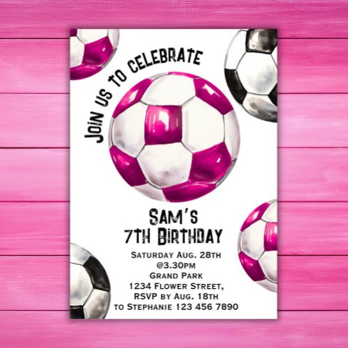 Soccer Birthday Invitation _ Soccer Party