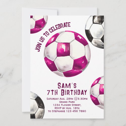 Soccer Birthday Invitation _ Soccer Party