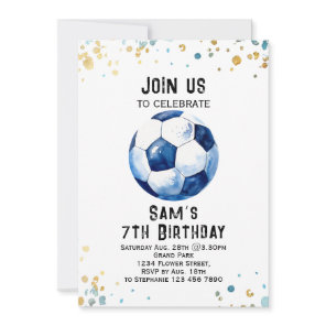 Soccer Birthday Invitation - Soccer Party