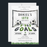 Soccer Birthday Invitation Sport Invite B-day Goal<br><div class="desc">Kick off the celebration with our dynamic 'Soccer Birthday Invitation.' Perfect for sports enthusiasts, this invitation sets the stage for an action-packed birthday bash. Featuring vibrant soccer-themed design elements, it's the ideal way to invite friends and teammates to join in the fun. Crafted with precision and personalized with your event...</div>